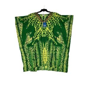 Jovie Caftan Womens OS Boho Tropical Hippie Festival MuuMuu Cover Up